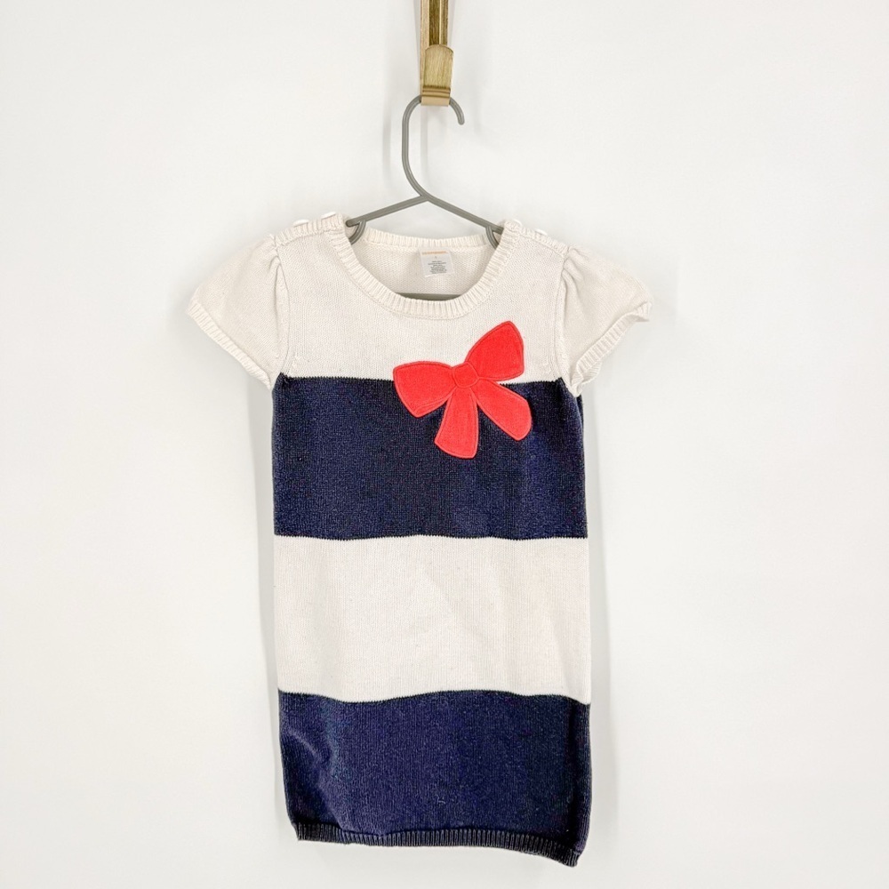Gymboree Blue and White Casual Dress with Bow